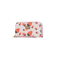 CARTERA FRESAS Alto 11 cm Largo 20 cm Doble cierre
