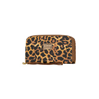 CARTERA LEOPARDO Alto 11 cm Largo 20 cm Doble cierre