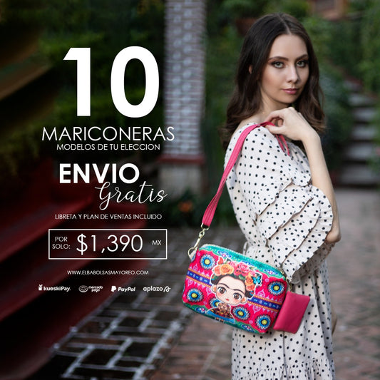 PAQUETE 10 CROSSBODY.