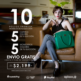 PAQUETE 10 BOLSAS 5 CARTERAS, 5 MONEDEROS  & PLAN DE VENTAS